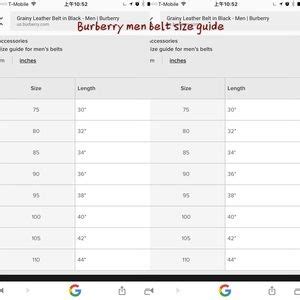 burberry mens belt on sale|burberry men's belt size chart.